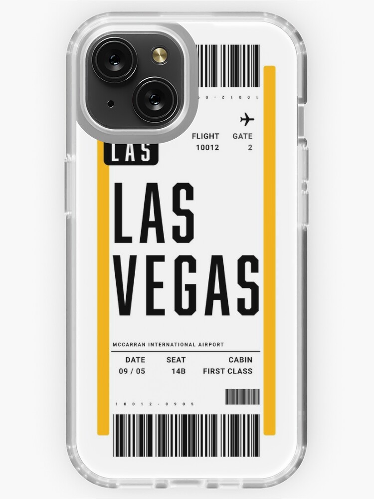 Plane ticket phone case Las Vegas