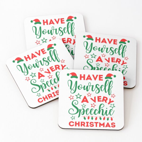 Item preview, Speechie Christmas | Speech Pathologist Christmas | Speech Therapist Christmas designed and sold by Presto Prints Design.