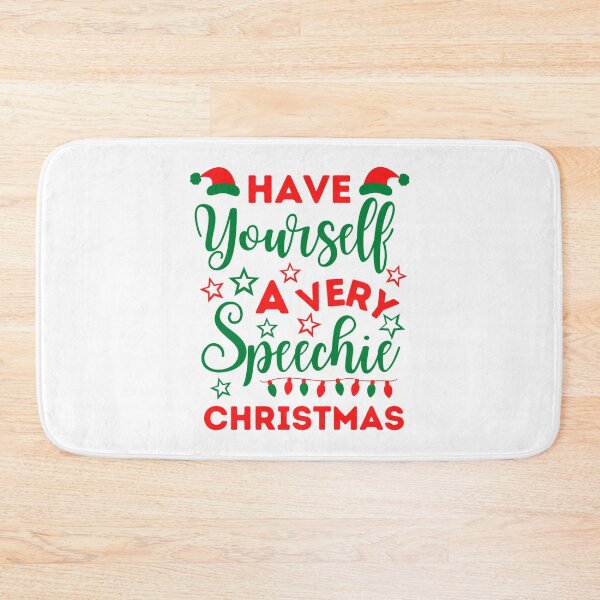 Item preview, Speechie Christmas | Speech Pathologist Christmas | Speech Therapist Christmas designed and sold by Presto Prints Design.