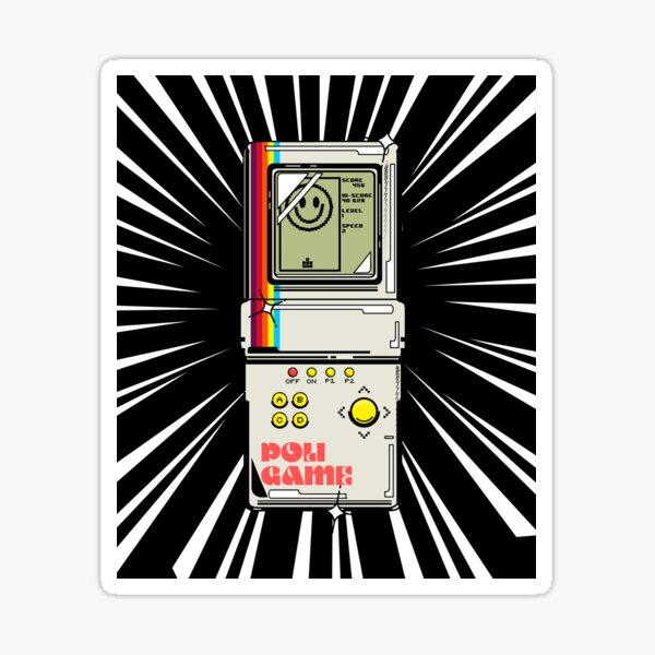 Item preview, Retro Handheld Game (white print) designed and sold by Studio-Sy.