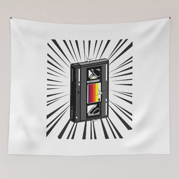 Item preview, Retro Video Cassette (black print) designed and sold by Studio-Sy.