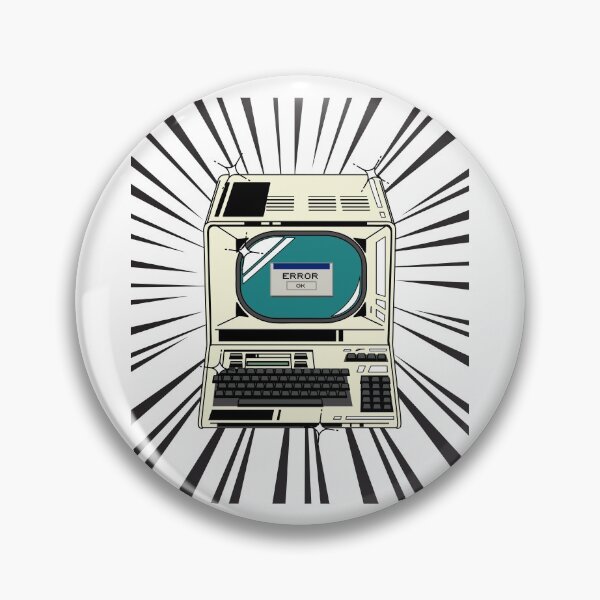 Artikelvorschau, Retro-Computer (schwarzer Druck) entworfen und verkauft von Studio-Sy.