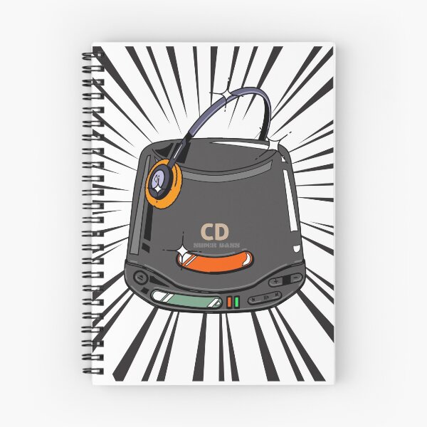 Item preview, Retro CD Player Discman (black print) designed and sold by Studio-Sy.