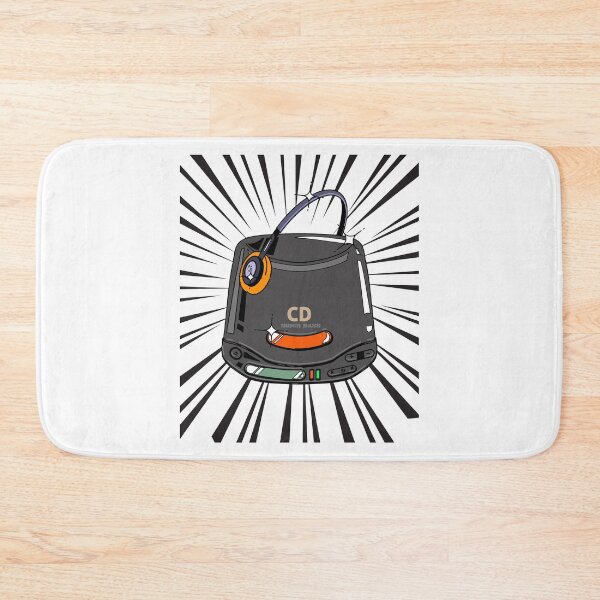 Item preview, Retro CD Player Discman (black print) designed and sold by Studio-Sy.