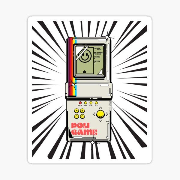 Item preview, Retro Handheld Game (black print) designed and sold by Studio-Sy.