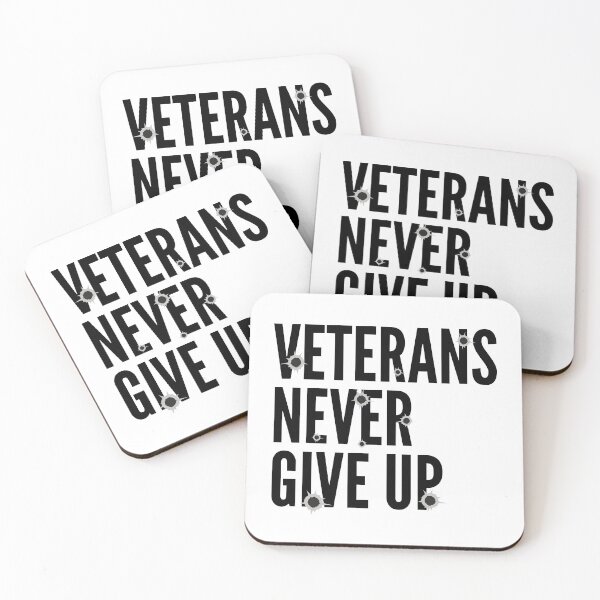 Item preview, Veterans never give up designed and sold by Tiredmenphilo.