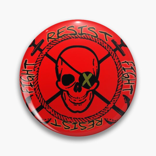 Item preview, Resist and fight Pirate skull  designed and sold by Topmel.