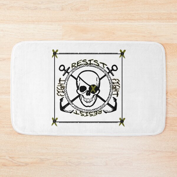 Item preview, Resist and fight Pirate skull  designed and sold by Topmel.