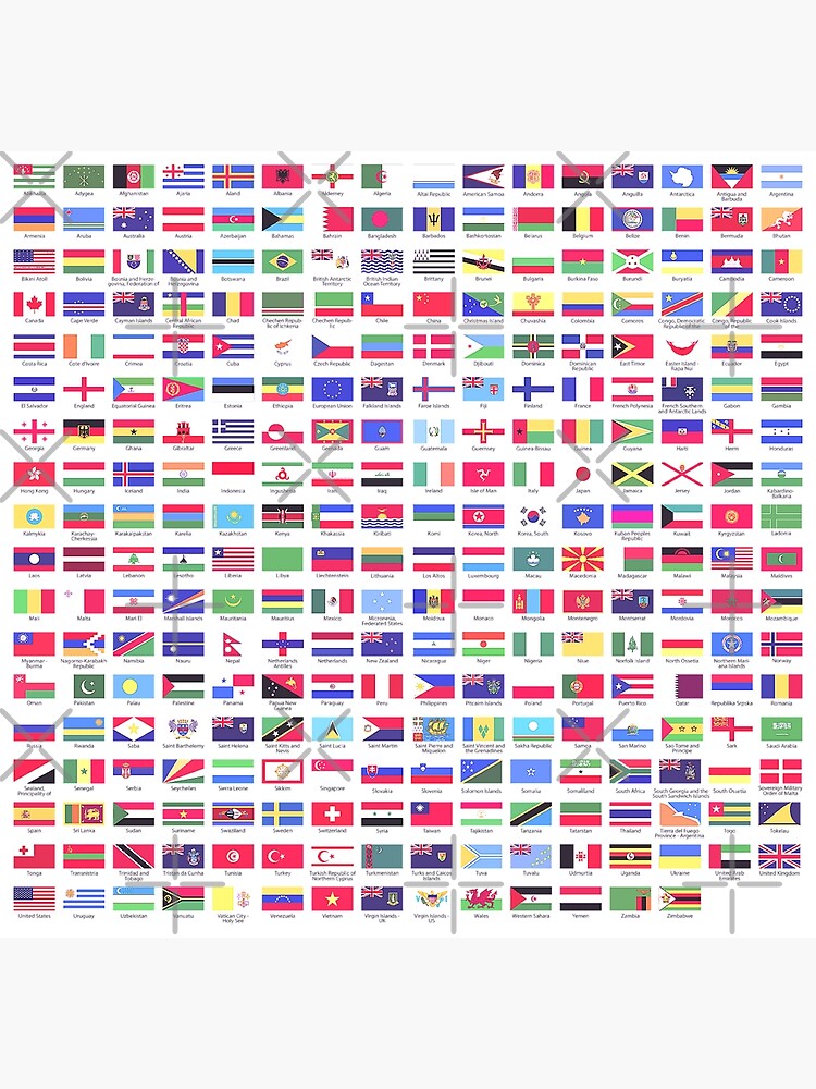 flags-of-the-world-with-names-poster-for-sale-by-famousartwork-redbubble