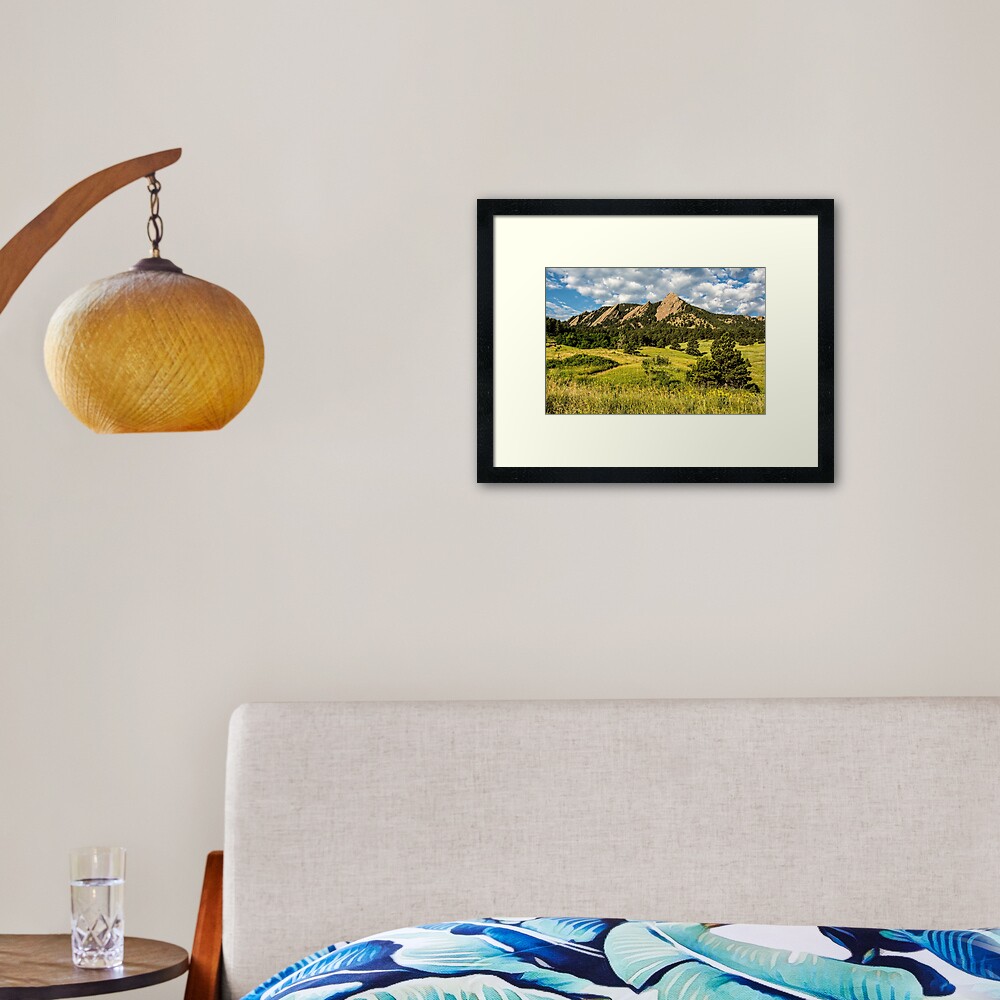 Delicious Vanilla Clouds On A Summer Chautauqua Morning Framed Art Print