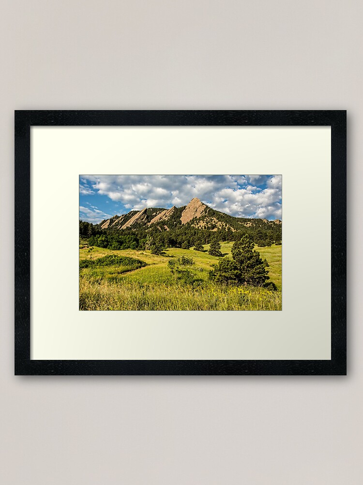 Alternate view of Delicious Vanilla Clouds On A Summer Chautauqua Morning Framed Art Print