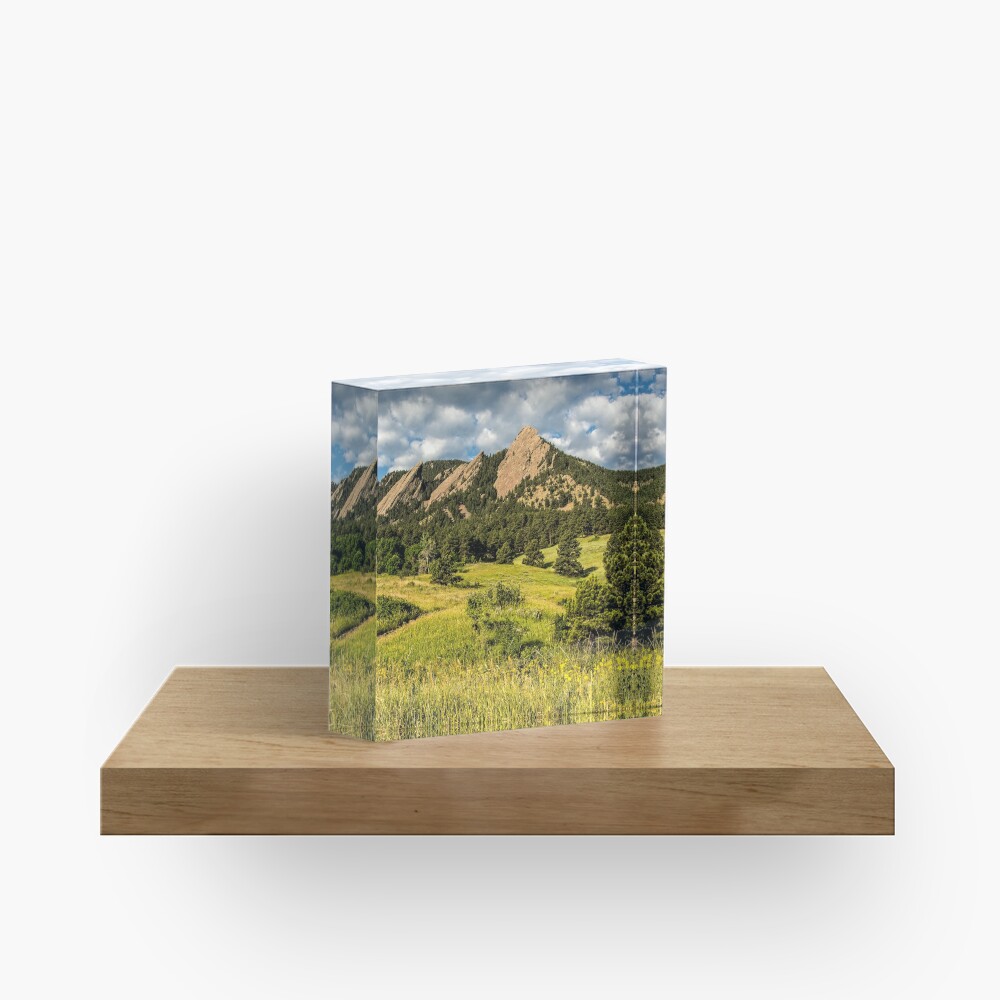 Delicious Vanilla Clouds On A Summer Chautauqua Morning Acrylic Block