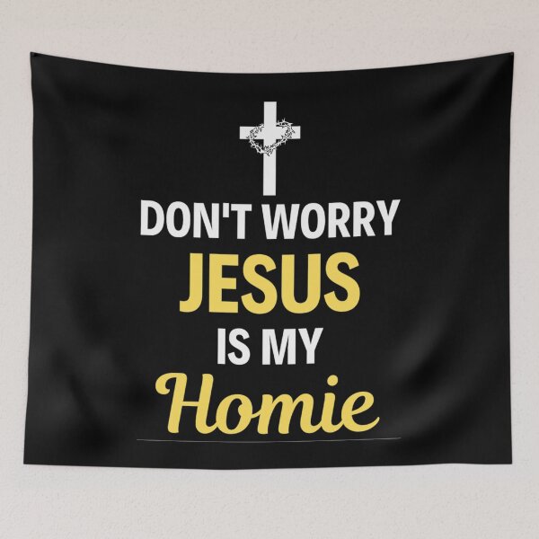 Item preview,  Jesus Is My Homie Jesus Is My Homeboy Funny Jesus Sayings Lovers designed and sold by chetan786.