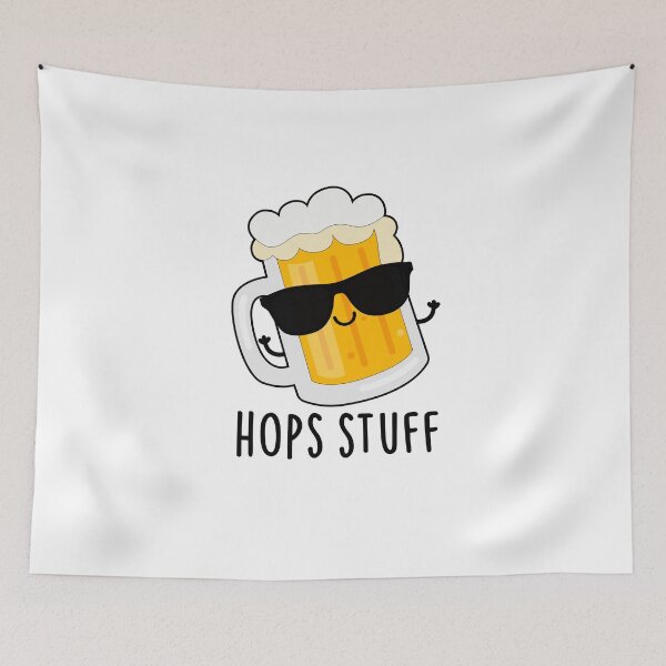 Item preview, Hops Stuff Funny Beer Puns  designed and sold by punnybone.
