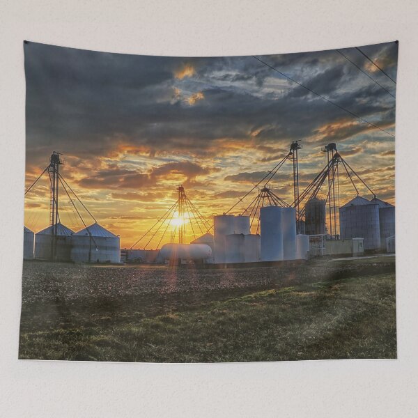 Item preview, Bins and Silos at Sunset designed and sold by Brian Kerls Photography.