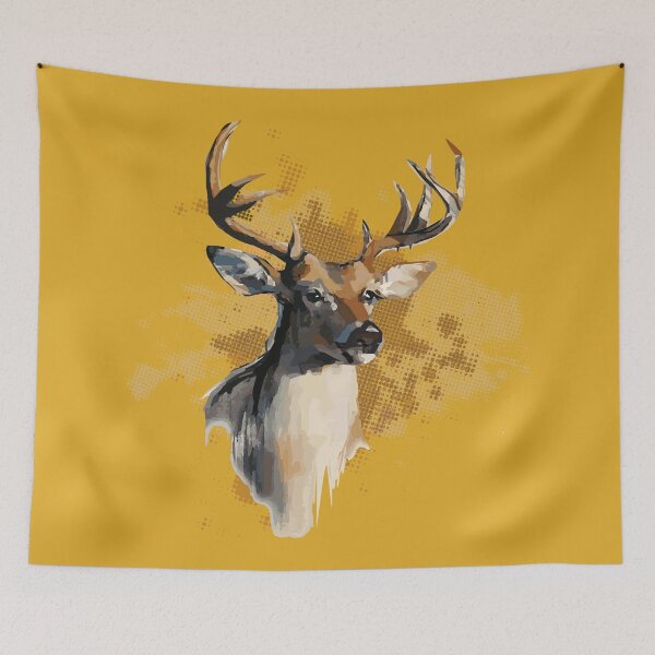 Item preview, Whitetail Deer Watercolor designed and sold by Warrior Veteran Clothing.