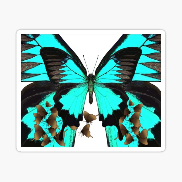 U is for Ulysses Butterfly Sticker