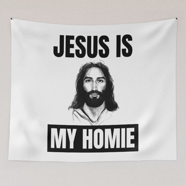 Item preview,  Jesus Is My Homie Jesus Is My Homeboy Funny Jesus Sayings Lovers designed and sold by chetan786.