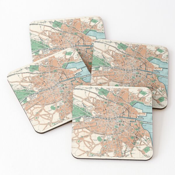 Item preview, 1947 Vintage Map of Dublin designed and sold by Gin  Neko.