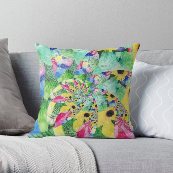 ColorSpin Throw Pillow