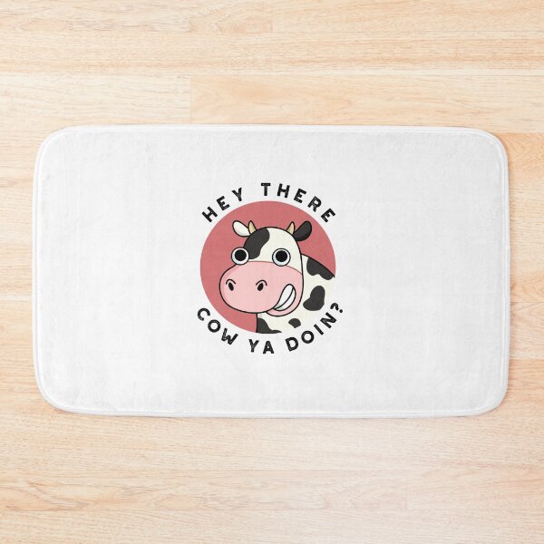 Item preview, Hey There Cow Ya Doin Funny Animal Puns  designed and sold by punnybone.