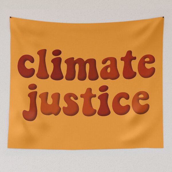 Item preview, Climate Justice Retro Red Environmental Advocacy designed and sold by cashewdays.