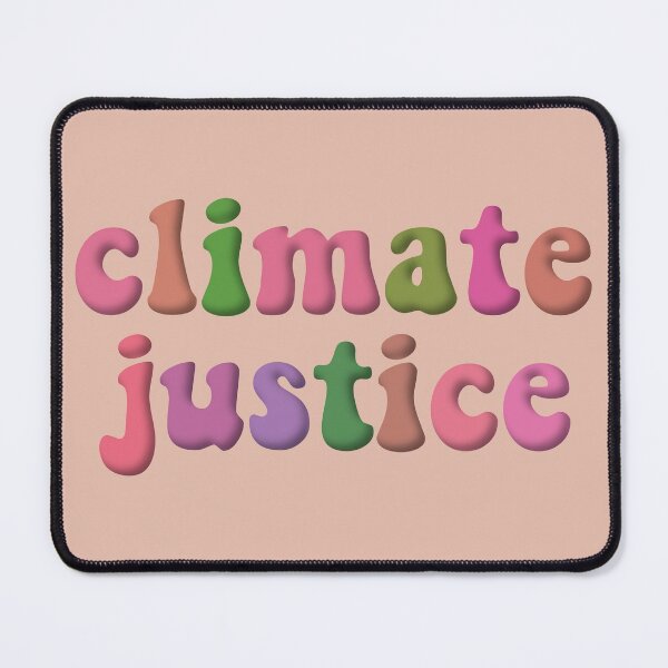 Item preview, Climate Justice Retro Pink Green Brown Environmental Advocacy designed and sold by cashewdays.