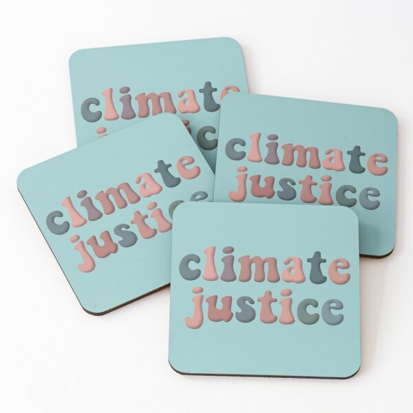 Item preview, Climate Justice Retro Peach Brown Blue Environmental Advocacy designed and sold by cashewdays.