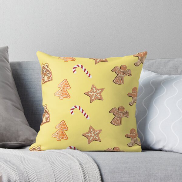 Item preview, Christmas Ginger Bread Pattern in yellow 2021  designed and sold by SpiceDesign.