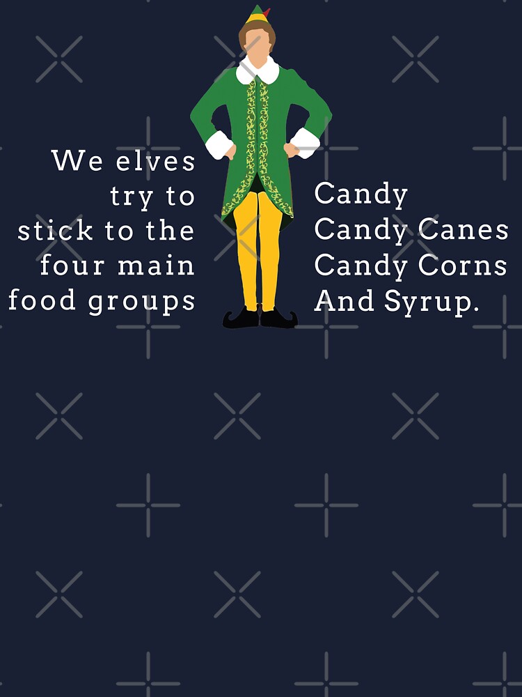 Elf Movie - Mug - 4 main food groups - Candy Canes, Candy Corn
