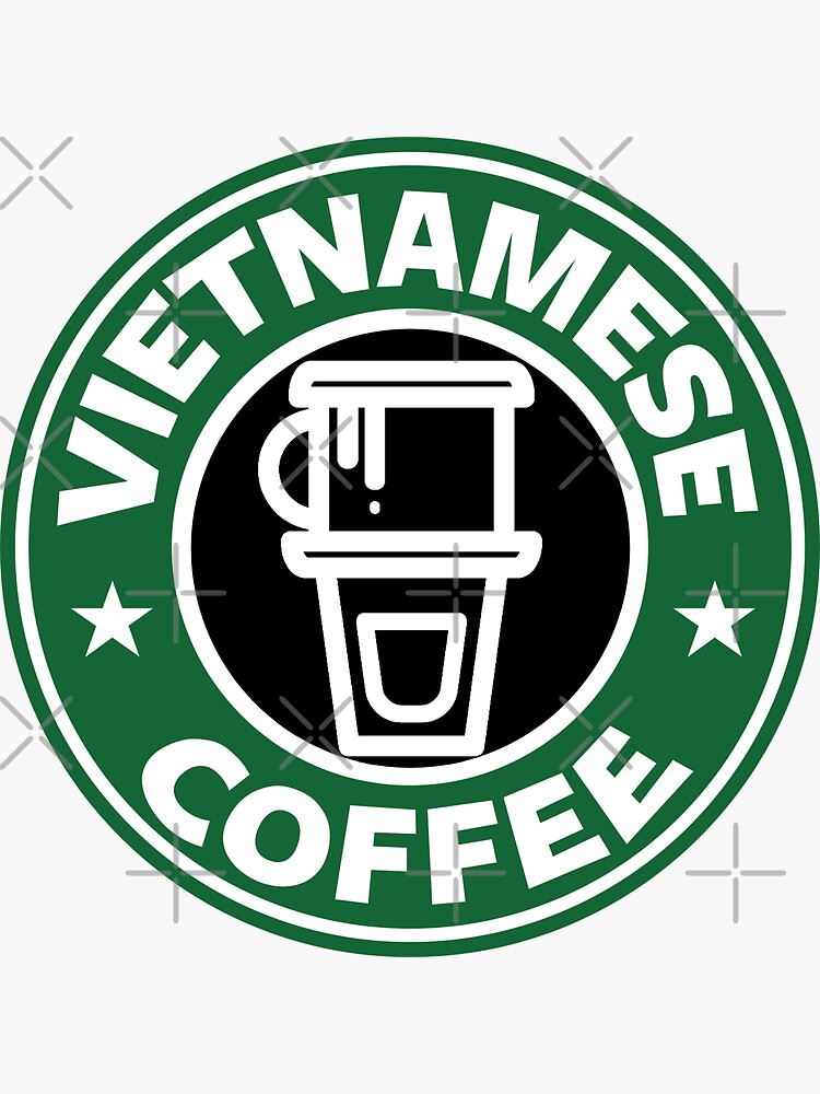 "Vietnamese Coffee White" Sticker for Sale by Yorkshiregoods Redbubble
