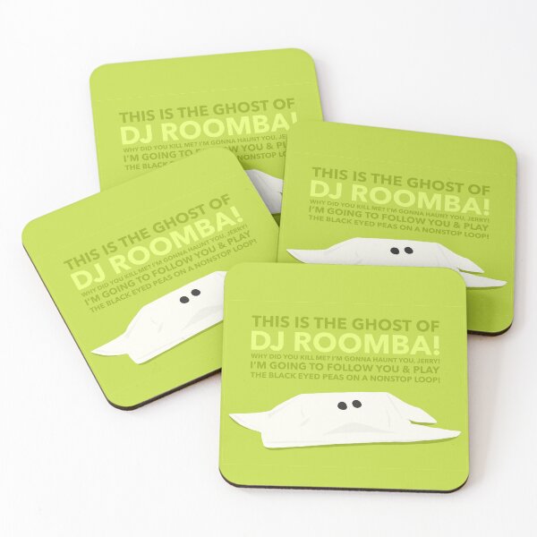 Item preview, Parks and Rec DJ Roomba Ghost designed and sold by cutermelon.