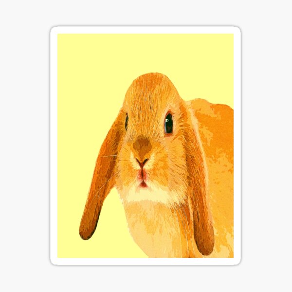 Item preview, Rabbit color print designed and sold by artdragongift.
