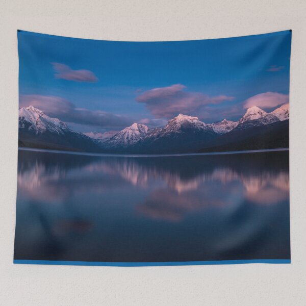 Item preview, Alpenglow at Lake McDonald, Glacier National Park, Flathead County, Montana USA designed and sold by mycloudzdesign.