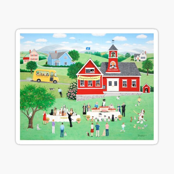 Doggie Graduation Day Sticker
