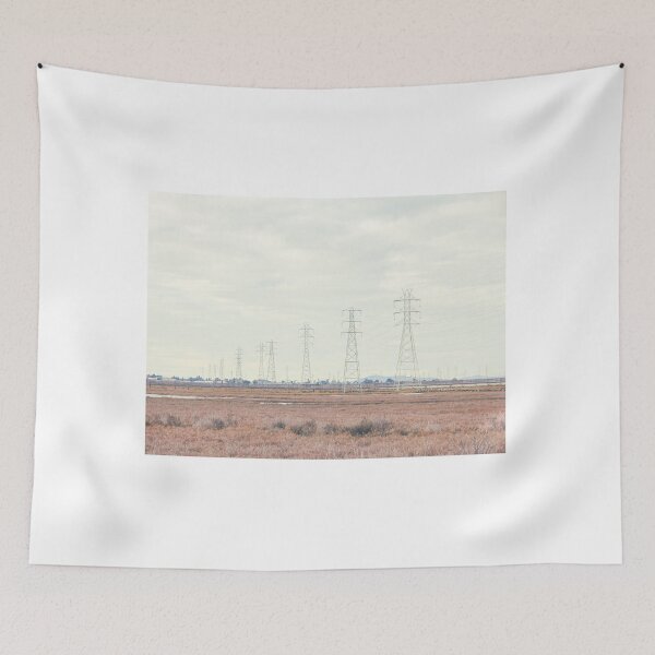 Item preview, Power Lines above Marshlands, San Francisco Bay #1 designed and sold by ywphotos.