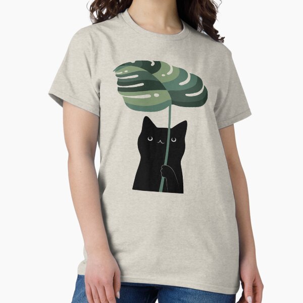 Vista previa del artículo con la obra «Gato y planta 16», diseñado y vendido por ilovedoodle.