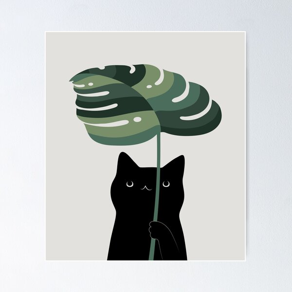 Item preview, Cat and Plant 16 designed and sold by ilovedoodle.