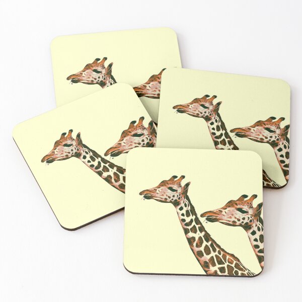 Item preview, Two giraffes color print designed and sold by artdragongift 15.