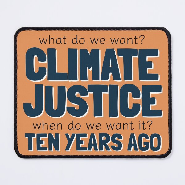 Item preview, Climate Justice Chant Environmental Advocacy Dark Teal designed and sold by cashewdays.