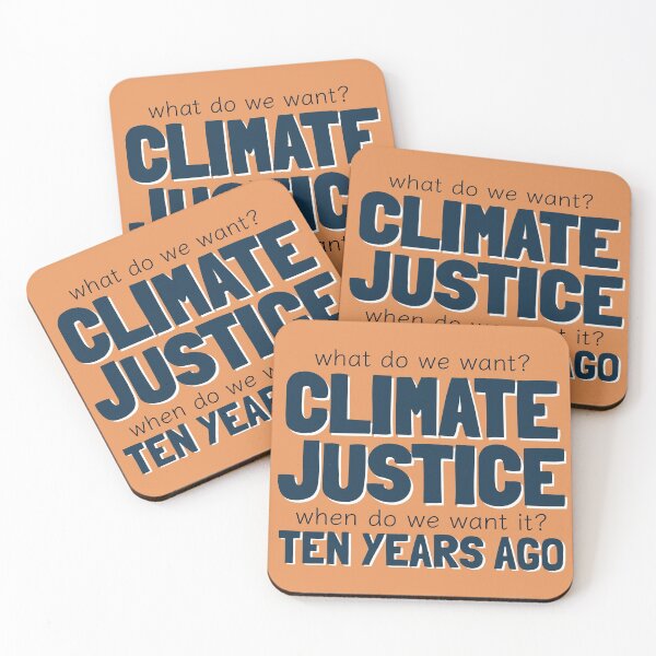 Item preview, Climate Justice Chant Environmental Advocacy Dark Teal designed and sold by cashewdays.
