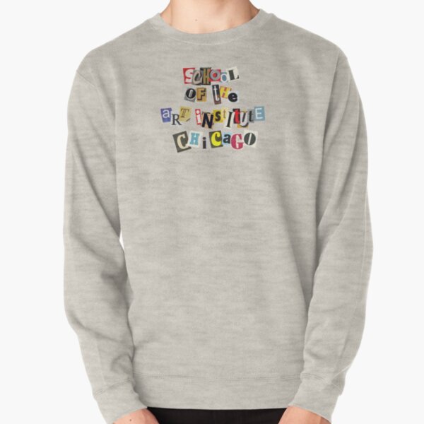 École de l'Institut d'art de Chicago SAIC Logo Funky Collage Sweatshirt épais