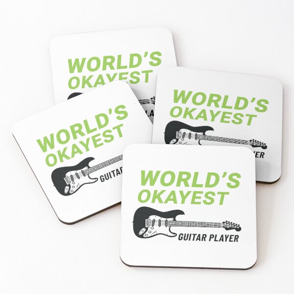 Item preview, World's Okayest Guitar Player S-Style Electric Guitar Light Theme designed and sold by nightsworthy.