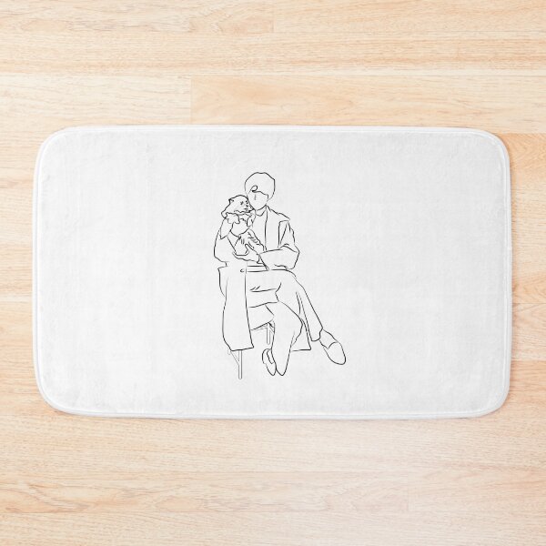 Item preview, BTS V Hugging Yeontan -Line Art ver.  designed and sold by kpupsister.