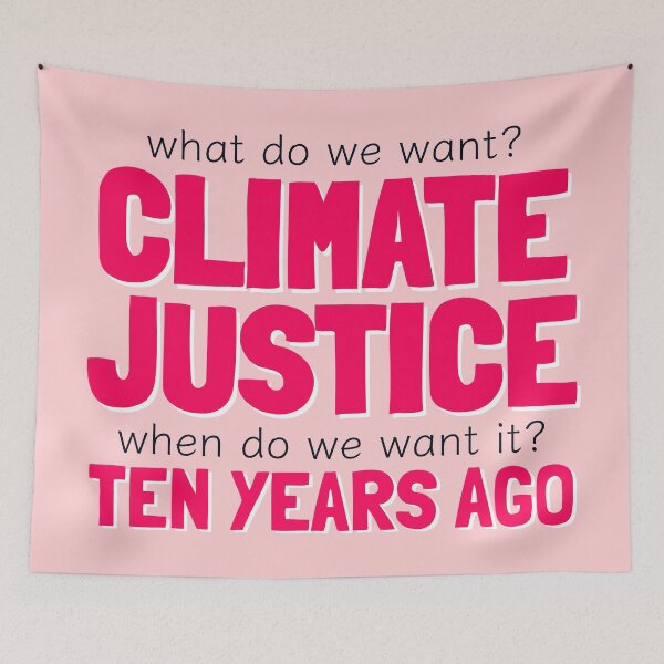 Item preview, Climate Justice Chant Environmental Advocacy Pink designed and sold by cashewdays.