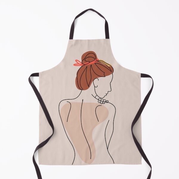 Item preview, Red Ribbon Nude Woman Illustration designed and sold by PeachyLitchi.
