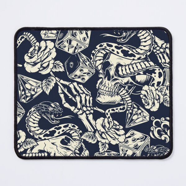 Item preview, Amazing Tattoo Monochrome Pattern designed and sold by Vector Scout Lab.