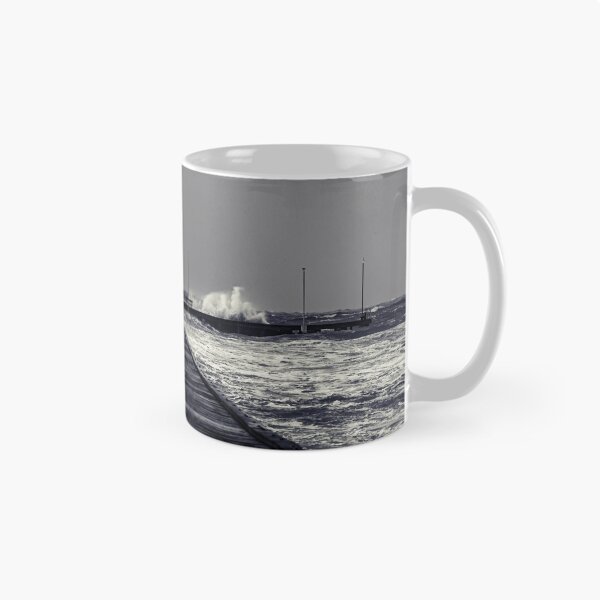Item preview, Moody Frankston Pier with Waves Crashing in windy Storm designed and sold by James-Cole.