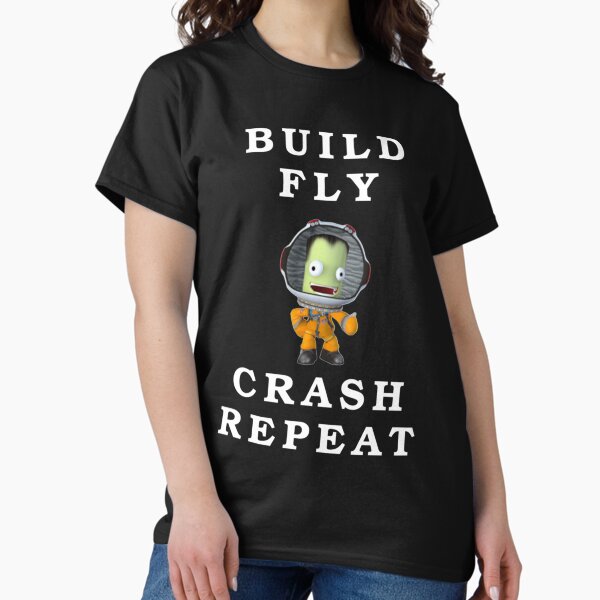 Item preview, build fly crash repeat , Kerbal space program , Kerbals , kids cartoon    designed and sold by HoodieIsland.