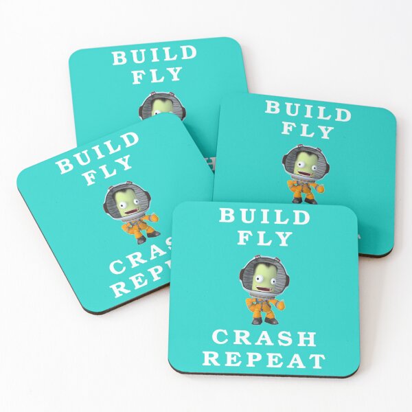 Item preview, build fly crash repeat , Kerbal space program , Kerbals , kids cartoon    designed and sold by HoodieIsland.